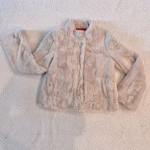 Faux fur jacket size small